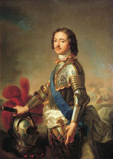 Jean Marc Nattier Portrait of Peter I of Russia oil painting image